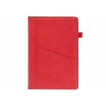 Ежедневник недатированный в твердой обложке, с карманом А5 Smart Geneva Ostende Красный