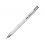 Ручка металлическая шариковая «Moneta» с антискользящим покрытием белый