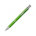 Ручка металлическая шариковая «Moneta» с антискользящим покрытием лайм