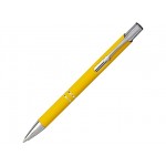 Ручка металлическая шариковая «Moneta» с антискользящим покрытием желтый