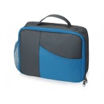Изотермическая сумка-холодильник «Breeze» для ланч-бокса серый/голубой