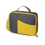 Изотермическая сумка-холодильник «Breeze» для ланч-бокса серый/желтый