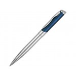 Ручка металлическая шариковая «Глазго» серебристый/синий