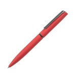 FRANCISCA, ручка шариковая, красный/вороненая сталь, металл, пластик, софт-покрытие Красный