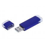 USB 2.0- флешка промо на 16 Гб прямоугольной классической формы синий