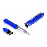 USB 2.0- флешка на 16 Гб в виде ручки с мини чипом синий