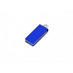 USB 2.0- флешка мини на 16 Гб с мини чипом в цветном корпусе синий
