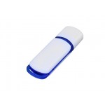 USB 3.0- флешка на 128 Гб с цветными вставками белый/синий
