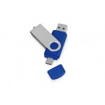 USB3.0/USB Type-C флешка на 16 Гб «Квебек C» синий