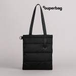 Шоппер Superbag Bubble New, со скрытой магнитной кнопкой черный