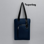 Шоппер Superbag Pocket темно-синий с чёрным