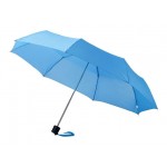 Зонт складной «Ida» голубой/черный