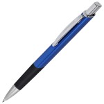 SQUARE, ручка шариковая с грипом, зеленый/хром, металл Синий