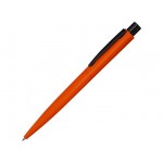 Ручка шариковая металлическая «Lumos M» soft-touch оранжевый/черный
