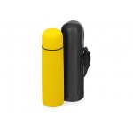 Термос «Ямал Soft Touch» с чехлом желтый матовый
