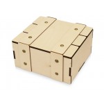 Деревянная подарочная коробка с крышкой «Ларчик» натуральный