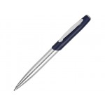 Ручка металлическая шариковая «Geneva» серебристый/темно-синий