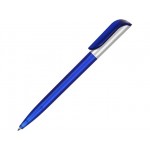 Ручка пластиковая шариковая «Арлекин» синий/серебристый