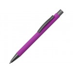 Ручка металлическая soft-touch шариковая «Tender» фиолетовый/серый