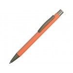 Ручка металлическая soft-touch шариковая «Tender» коралловый/серый