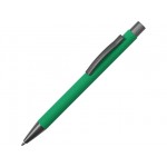 Ручка металлическая soft-touch шариковая «Tender» зеленый/серый