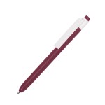 RETRO, ручка шариковая, белый, пластик Бордовый