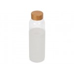 Стеклянная бутылка для воды в силиконовом чехле «Refine» белый
