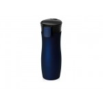 Вакуумная герметичная термокружка «Streamline» с покрытием soft-touch темно-синий/черный