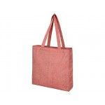 Эко-сумка с клинчиком «Pheebs» из переработанного хлопка красный меланж