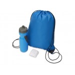Подарочный набор для спорта «Flash» рюкзак- голубой