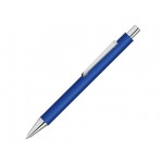 Ручка шариковая металлическая «Pyra» soft-touch с зеркальной гравировкой синий