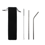 Набор многоразовых трубочек Оnlycofer black