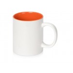 Кружка «Sublime Color XL» для сублимации белый/оранжевый