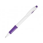 Ручка пластиковая шариковая «Фиджи» белый/фиолетовый