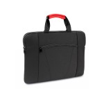 Конференц-сумка XENAC, черный/желтый, 38 х 27 см, 100% полиэстер Красный