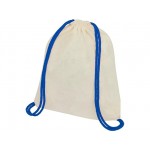 Рюкзак «Oregon» с цветными веревками бежевый/синий