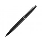 Ручка пластиковая шариковая «Империал» черный глянцевый/серебристый