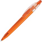 X-8 FROST, ручка шариковая, фростированный белый, пластик Оранжевый