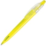 X-8 FROST, ручка шариковая, фростированный белый, пластик Жёлтый