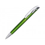 Ручка пластиковая шариковая «Нормандия» светло-зеленый металлик/серебристый