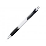 Ручка пластиковая шариковая «Turbo» белый/черный/серебристый