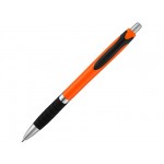 Ручка пластиковая шариковая «Turbo» оранжевый/черный/серебристый
