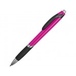 Ручка пластиковая шариковая «Turbo» розовый/черный/серебристый