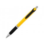 Ручка пластиковая шариковая «Turbo» желтый/черный/серебристый