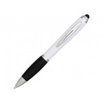 Ручка-стилус шариковая «Nash» белый/черный/серебристый