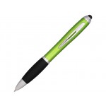 Ручка-стилус шариковая «Nash» лайм/черный/серебристый