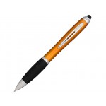 Ручка-стилус шариковая «Nash» оранжевый/черный/серебристый