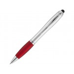 Ручка-стилус шариковая «Nash» серебристый/красный