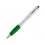 Ручка-стилус шариковая «Nash» серебристый/зеленый