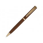 Ручка металлическая шариковая коричневый/золотистый